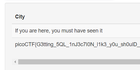 Flag successfully extracted from database